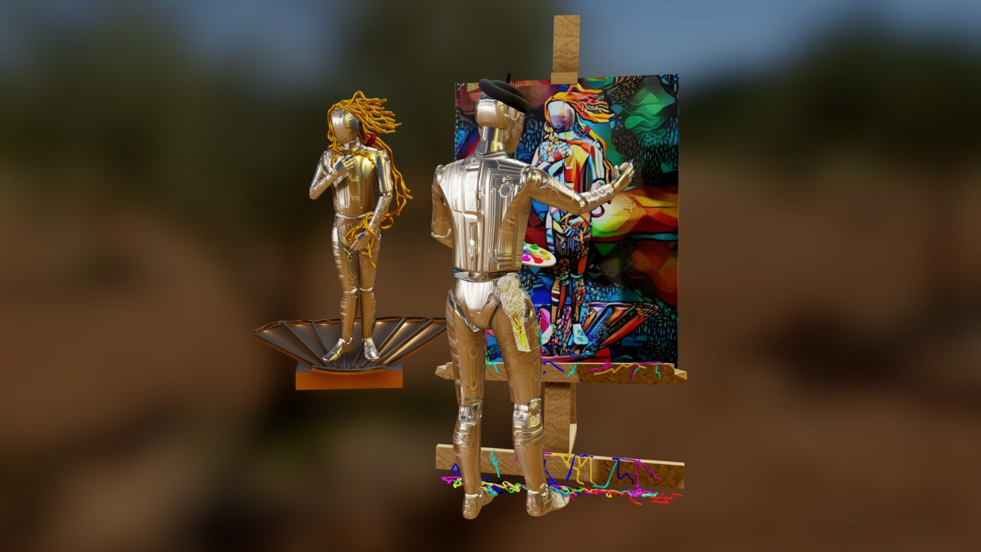 Everybody is an Artist ! Even A.I.