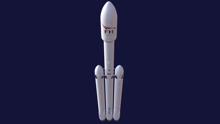 Falcon 9 3D Model