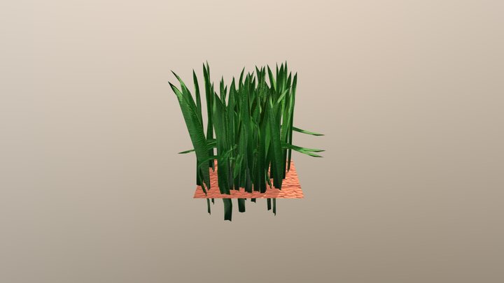 Grass Blade 3D Model