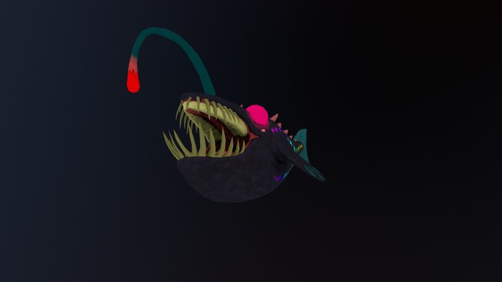 Angler Whale 3D Model