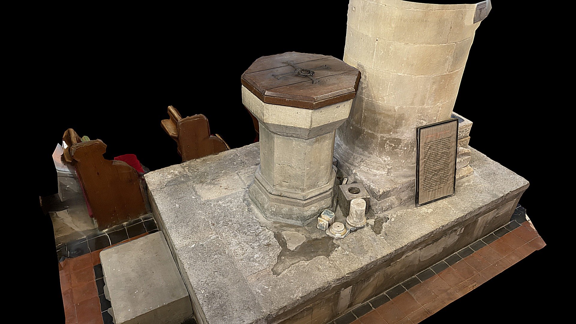 Font, 1663 - 3D model by Kent Archaeological Society ...