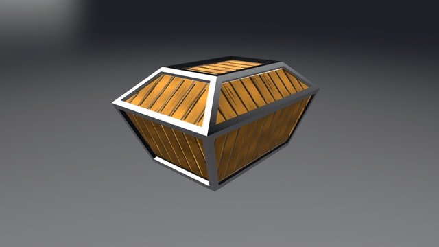 Treasure Chest (Hand Painted Style) 3D Model