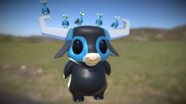 Happy Cow! 3D Model