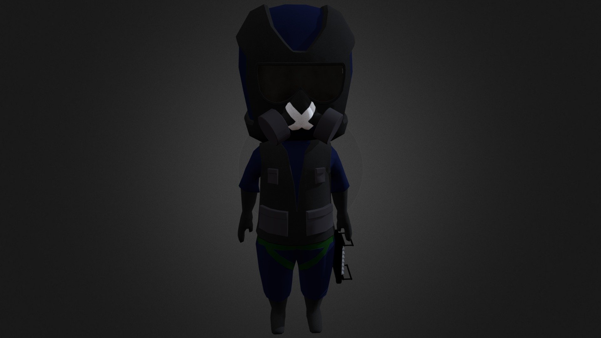 Chibi Mute Jumping - 3D model by Crash_Unit [1d33649] - Sketchfab