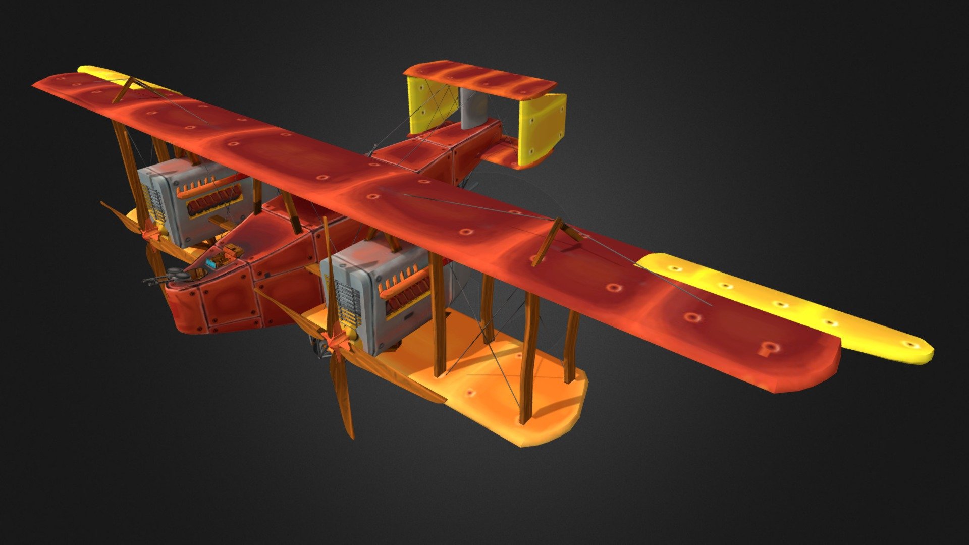 Stylized Handley Page Type O - 3D model by MatteoLaeremans [1d337c6 ...