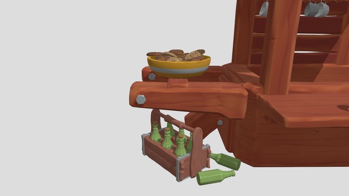 Sculpting Travelling Wagon 3D Model