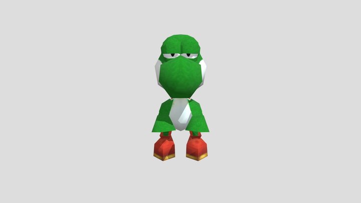 Super Smash Bros Melee Yoshi 3D Model