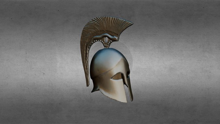 Greek Helmet 3D Model