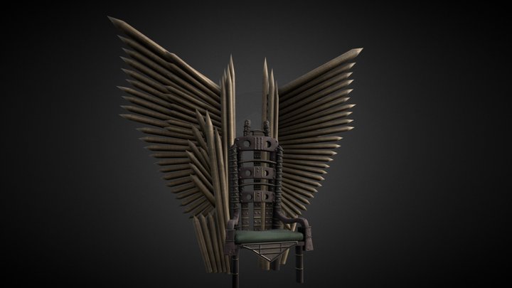 Viking Throne 3D Model