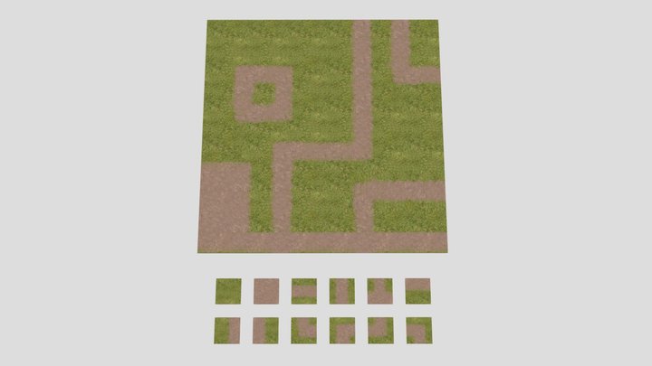 Landscape Tiles 3D Model