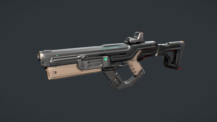 Arthemis Rifle 3D Model