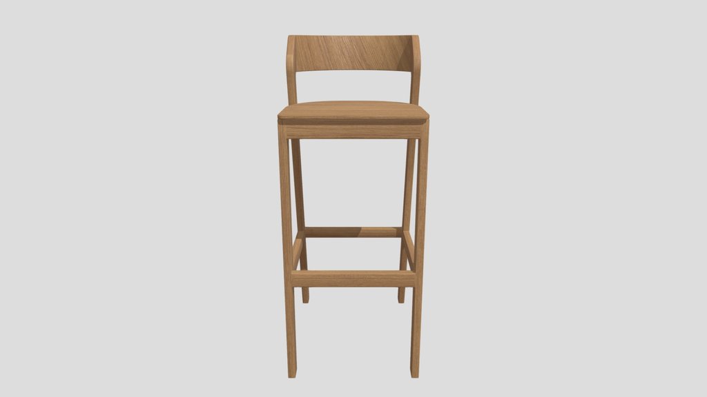 Wooden Bar Stool 36x44x90