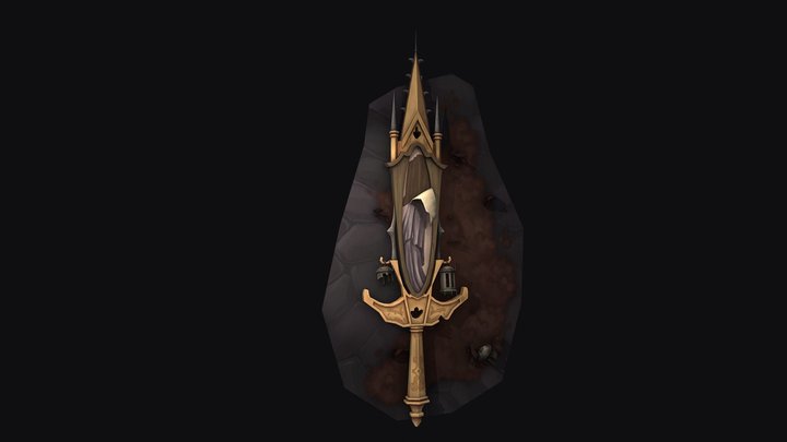 The old sword of an unknown follower 3D Model