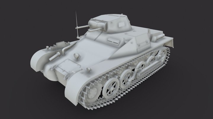 PzKpfw 1 - Panzer 1 - Ausf. B 3D Model