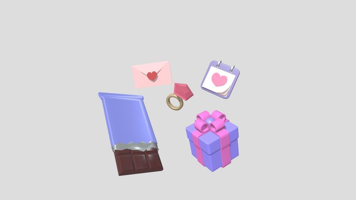 Valentine's Day 3D Model