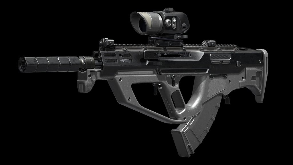 Sci-fi Bullpup Rifle