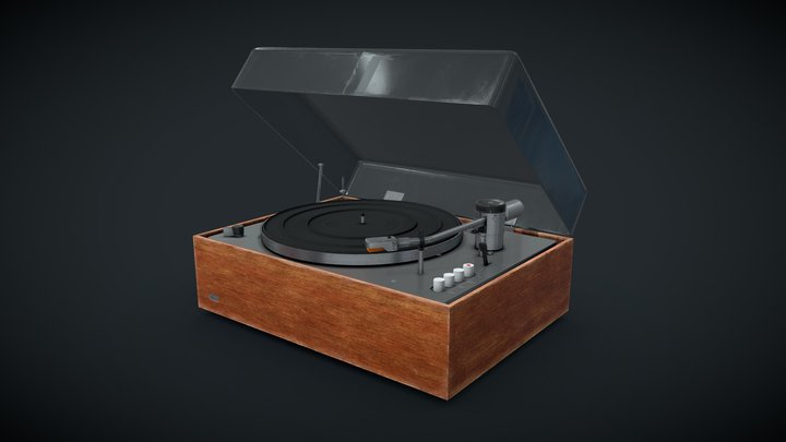 Braun PS 600 Turntable 3D Model
