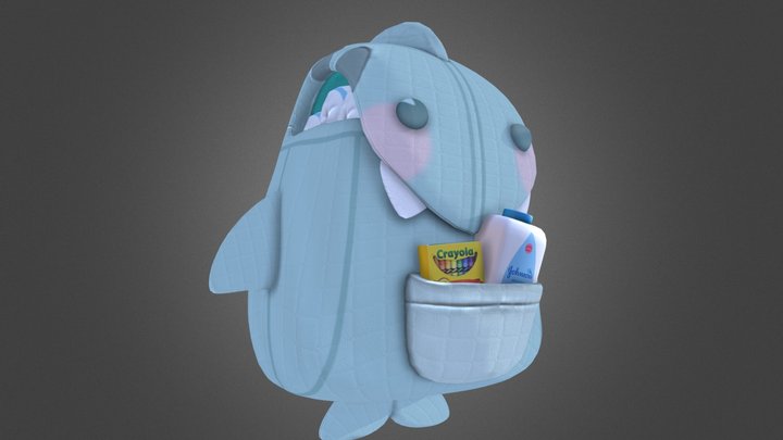 Sharkbackpack By Lizzykoopa 3D Model