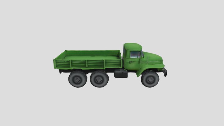 Military truck generate by idiot AI 3D Model