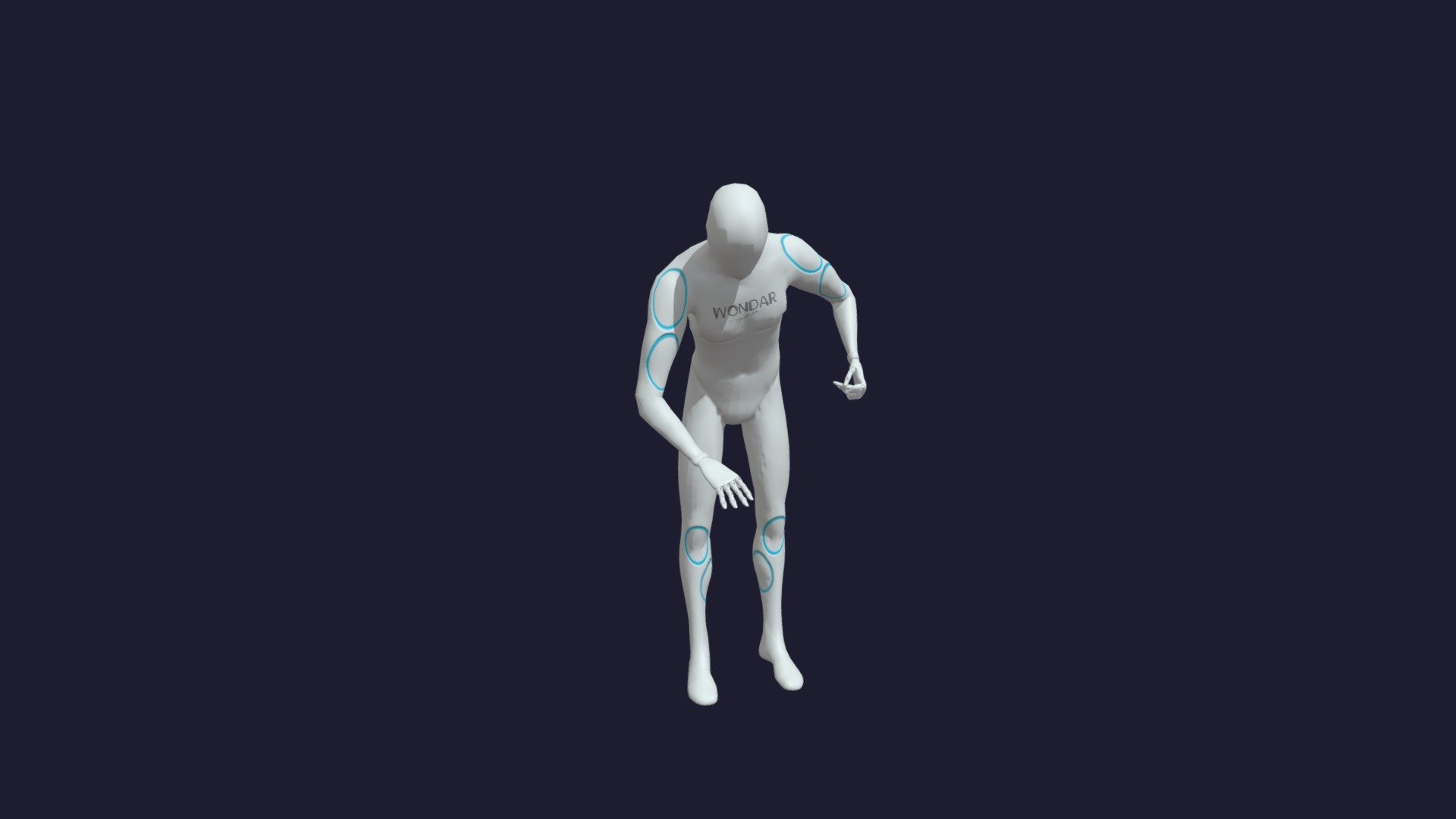 Waiter cleans the table — Sketchfab embed 3D viewer