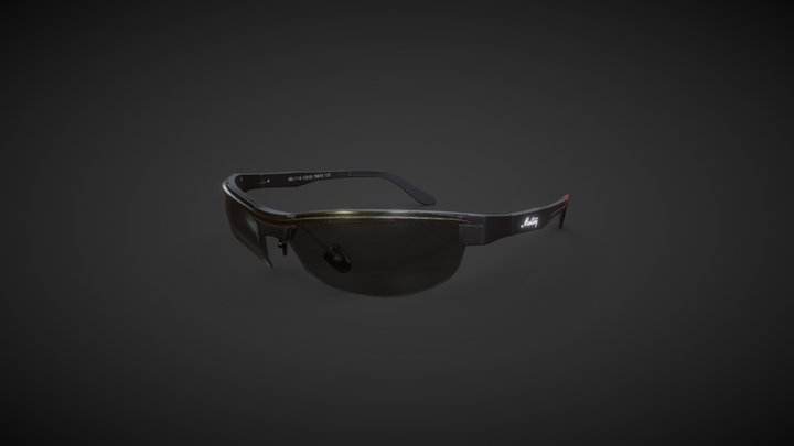 Mustang  LP Sport Glasses 3D Model