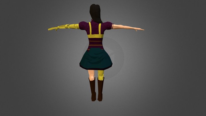 Female Character 3D Model