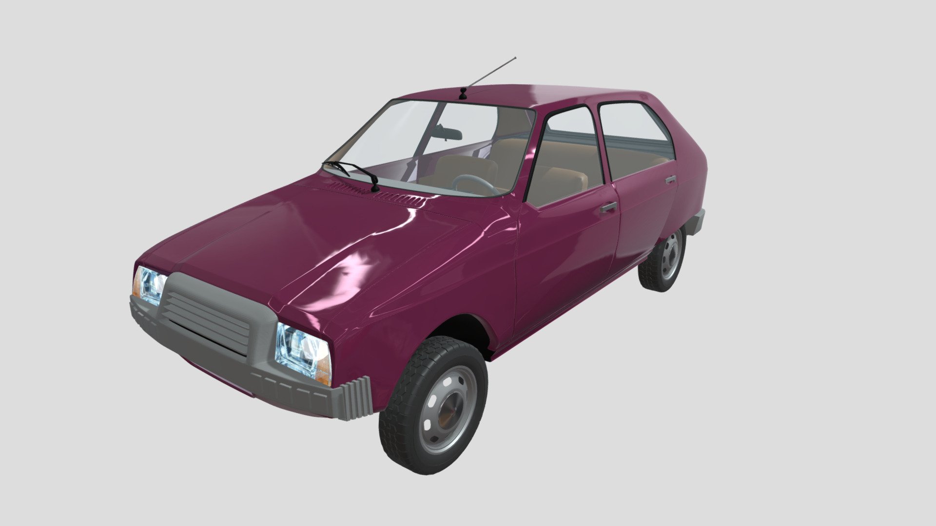 Automobile Visa 1978 - Buy Royalty Free 3D model by Antonio Rossini