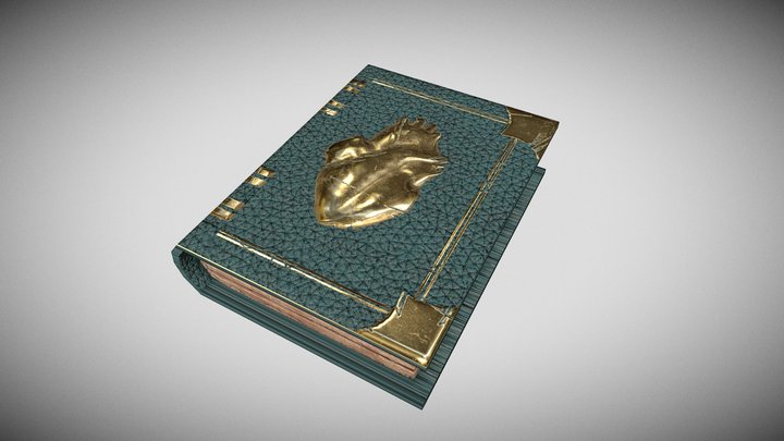 Low poly spellbook