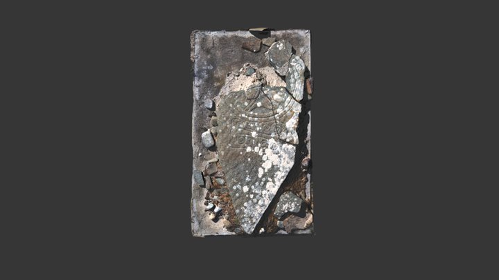 Inis Gé Medieval Cross Slab 3D Model