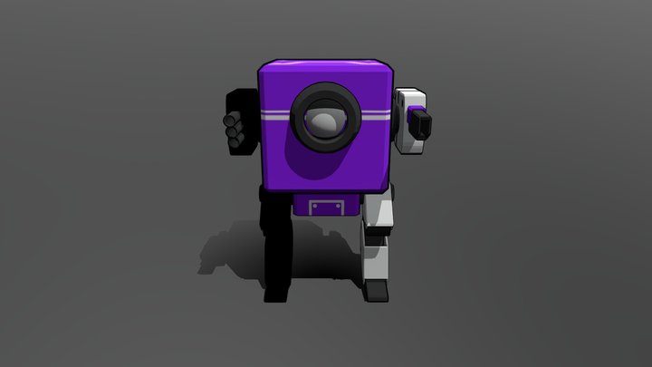 Square Bots 3D Model