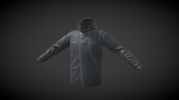 Hanzo Techwear Jacket 3D Model