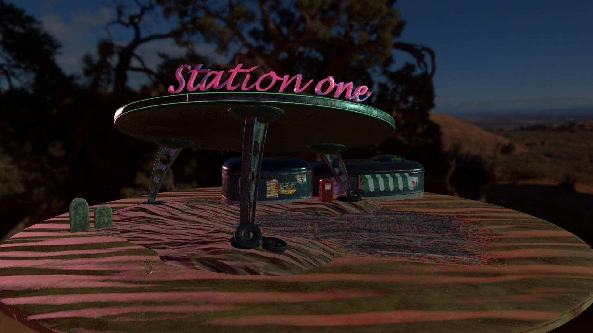 Station One — Sketchfab embed 3D viewer