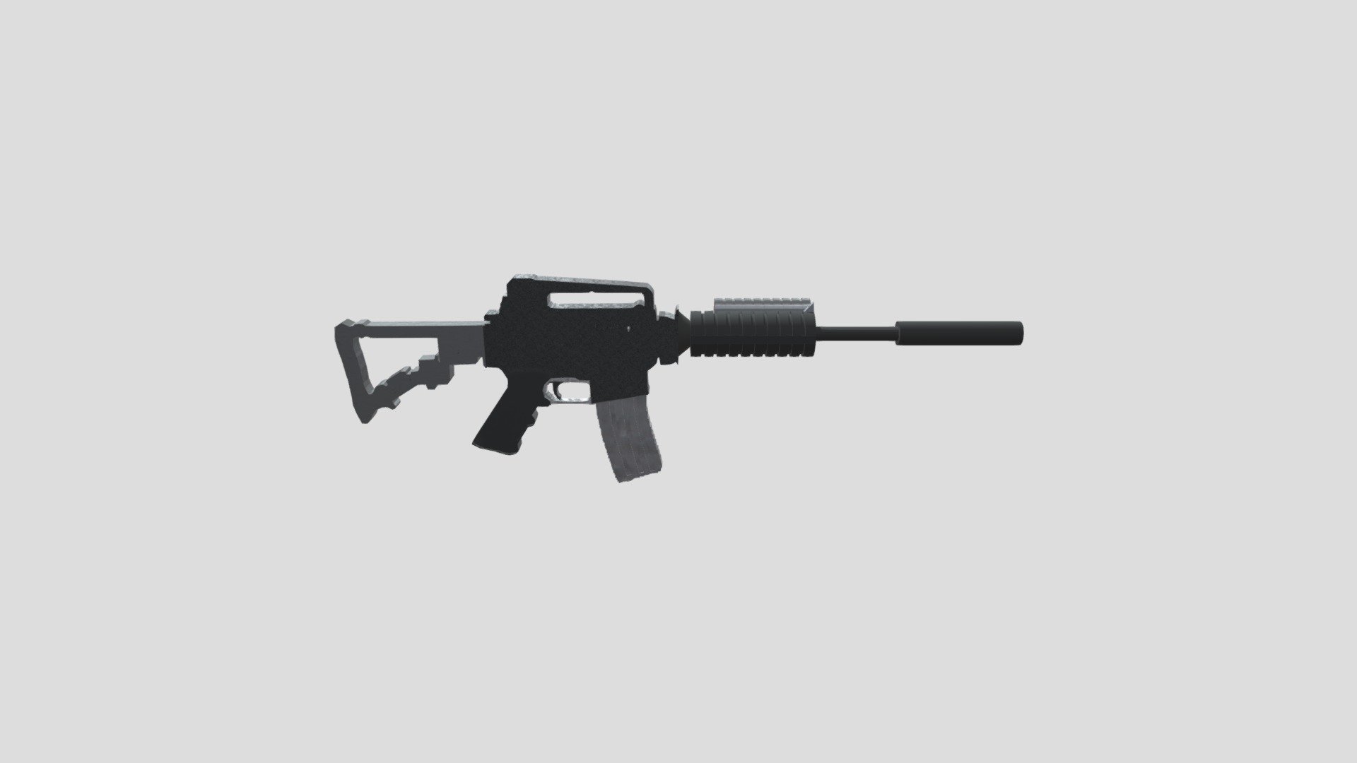 ar-15 low poly model - 3D model by Michael Thursby (@Michaelthursby ...