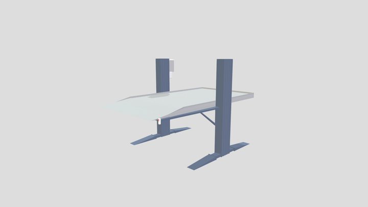 Low-poly parking lift 3D Model