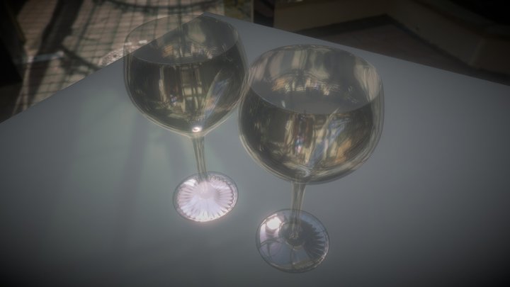 Wine Glasses 3D Model