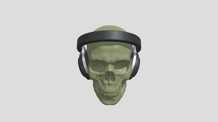 skull headphones 3D Model