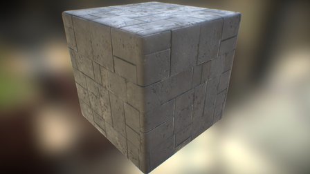 Old Cement Tiles 3D Model