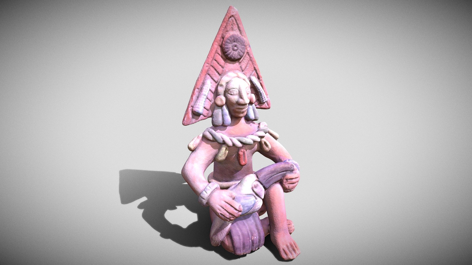 Indian with Toucan pottery  (POP2 Scan)