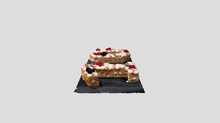 Cake number 10 years 3D Model
