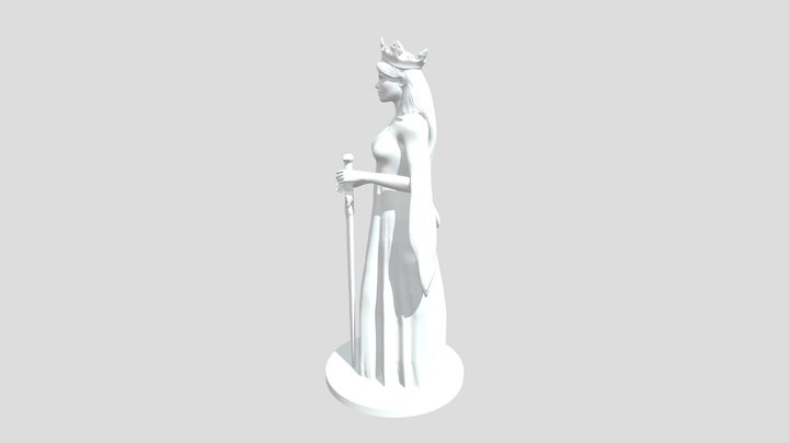 Queen Figure stand-in for Era or Hera 3D Model