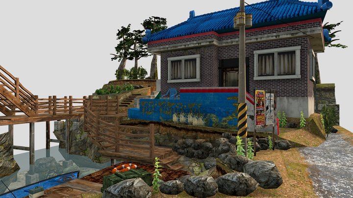 DAE Diorama - BY THE KOREAN OCEAN 3D Model