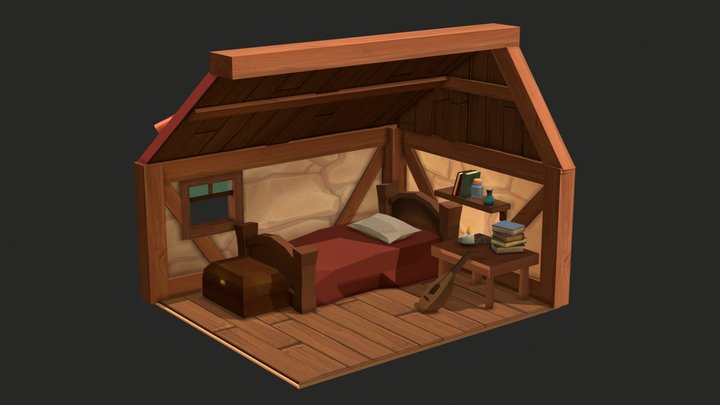 Kvothe's Bedroom 3D Model