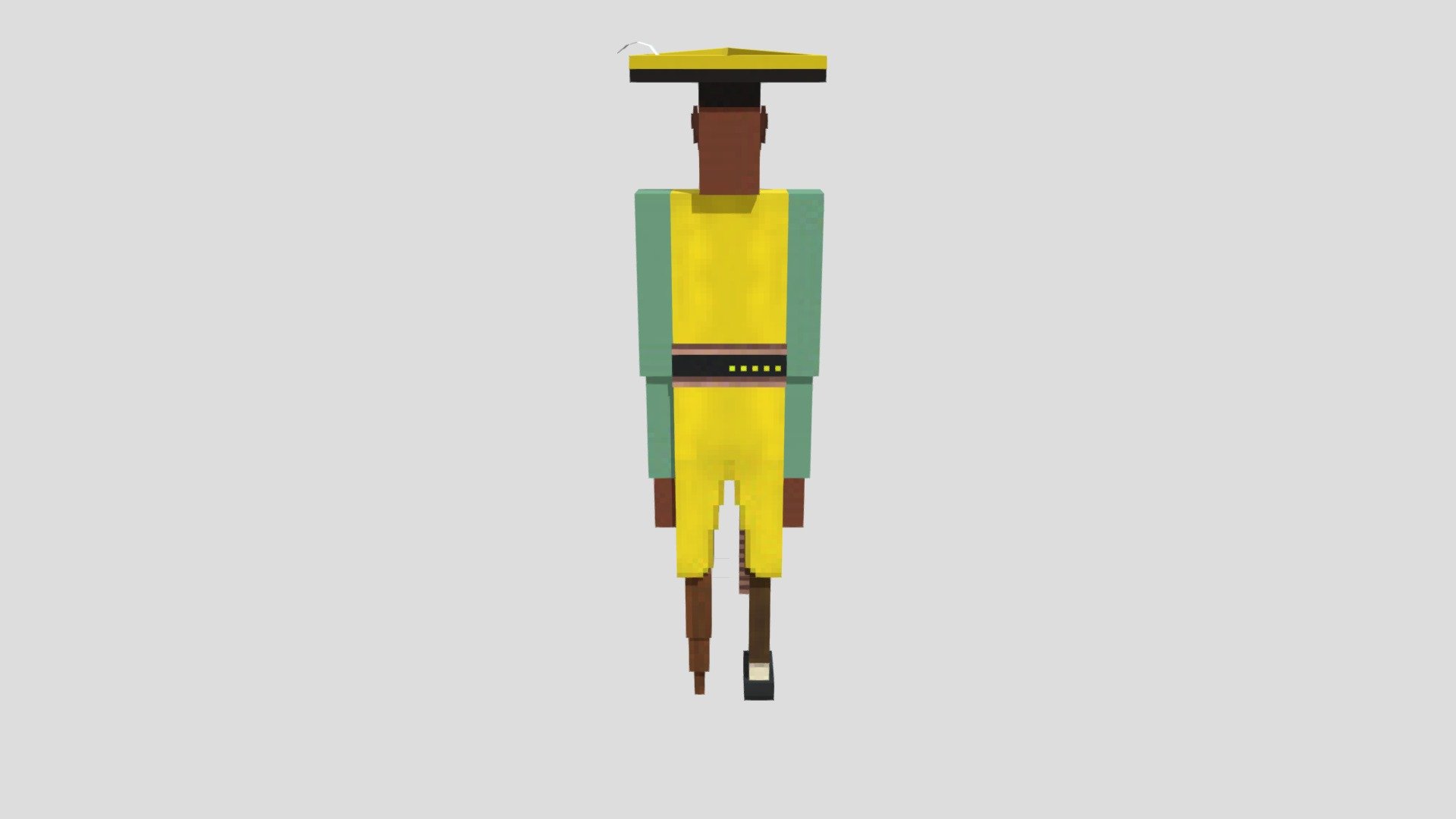 Low poly Captain Clark Download Free 3D Model By Light led 