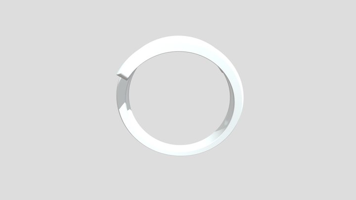Light Gold Ring 3D Model