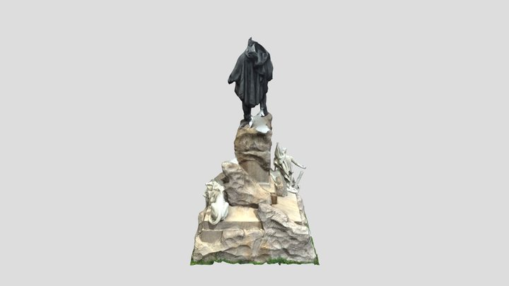 Monumento a Giuseppe Garibaldi 3D Model