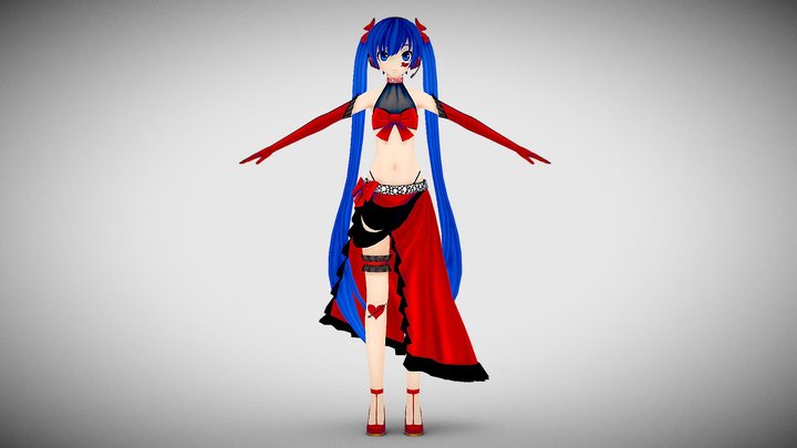 Ambivalents Miku (Project DIVA X) – Free 3D Model STL