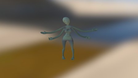 Cartoon Character 3D Model