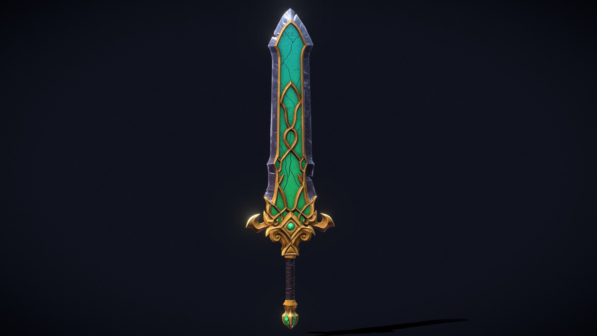 Gaudy Sword - Download Free 3D model by Flinky [1d53b5f] - Sketchfab