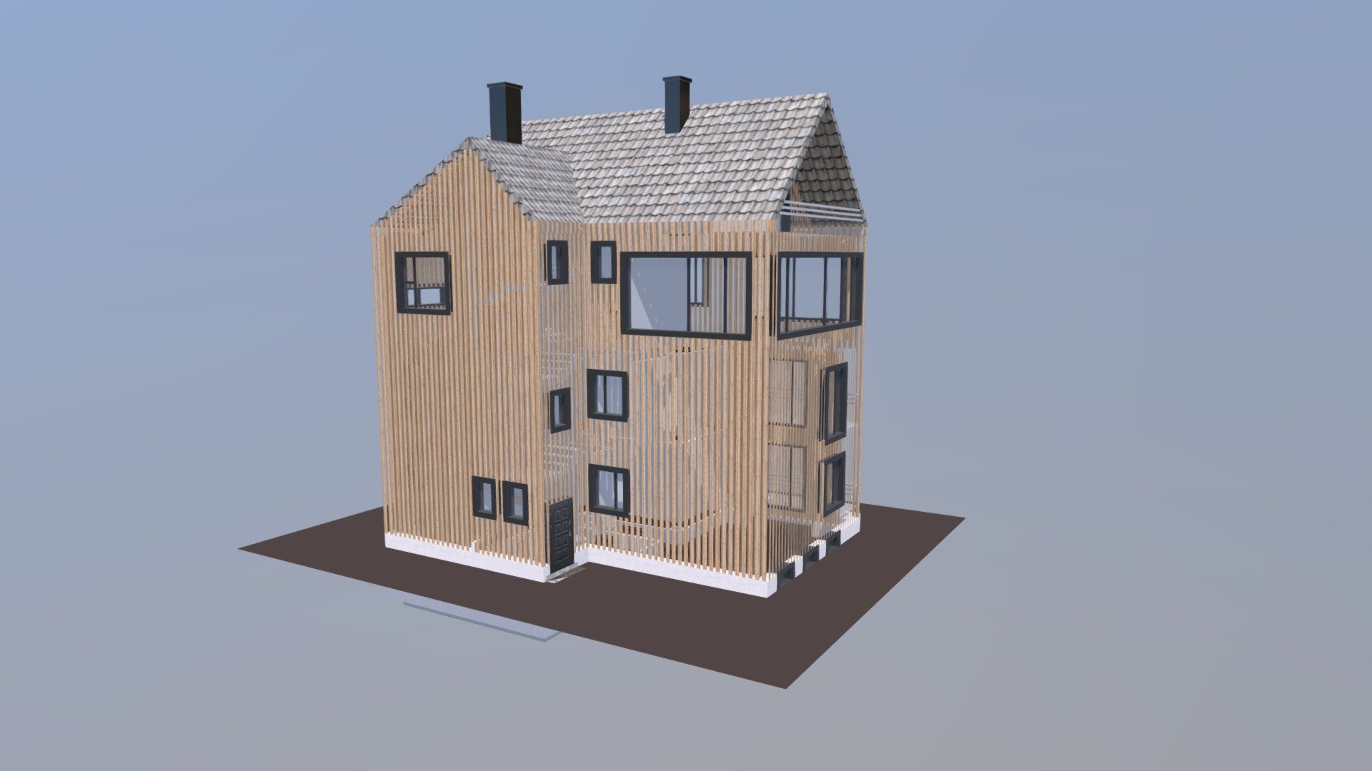 house_facade_v2 — Sketchfab embed 3D viewer