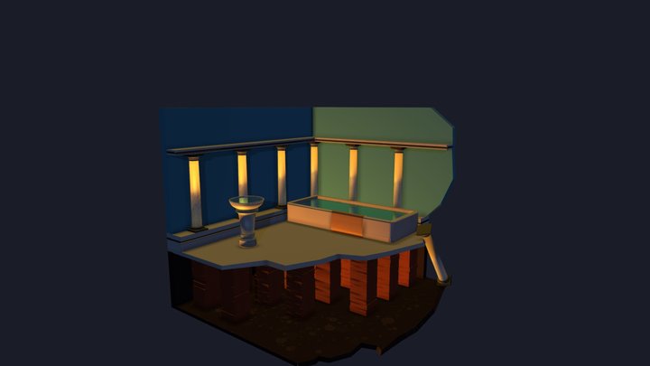 Thermae Romae Cubicle 3D Model